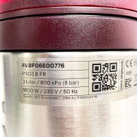 Quooker Hot Water Tank 3 L, 1600 W, 230 V, 8 bar RV8FO6EOO776