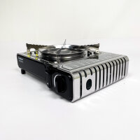 Enders MAVERIQ 1886 camping stove, continuously adjustable, piezo ignition, overheat protection, 2.2 kW burner, transport case