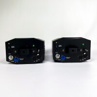 2x DiGidot ES-L29 RGB DMX Winch (cable connector defective) – Kinetic stage lighting – incl. cable & accessories