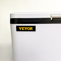 VEVOR K25, electric car cooler, 12/24 V DC, 25 L, compressor freezer, 60W mini fridge, white-black
