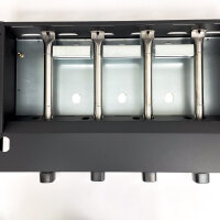 Bighorn SRGG41620, 4-burner gas griddle, 9.6 kW, 71 × 39.5 cm enamelled cast iron plate, integrated ignition, intuitive operation