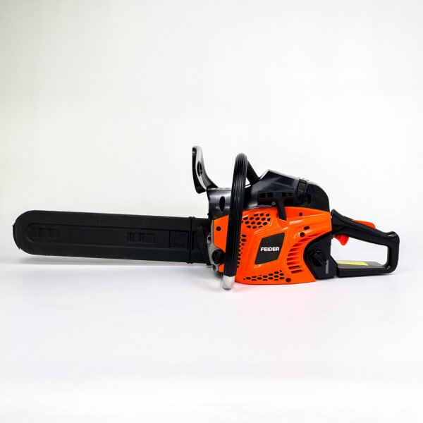 FEIDER FTRTPRO45-2C, petrol chainsaw, 46 cm³ cylinder, 46 cm blade, 43 cm cutting length, Oregon bar/chain, robust, 550 L fuel tank