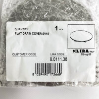 LIRA Flat drain cover Ø 115 mm, 8.0111.38