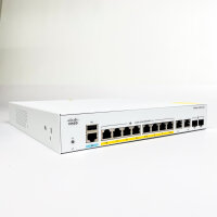 Cisco Catalyst 1000 C1000-8P-2G-L Managed L2 Gigabit PoE Switch, 8x RJ-45, 2x Gigabit Uplink
