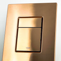 Grohe Skate Cosmopolitan WC flush plate 38732DL0 156x197mm vertical mounting dual flush and start/stop Warm Sunset