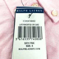 Polo Ralph Lauren 313934188002 Oxford sleeveless casual dress Bath Pink size 4