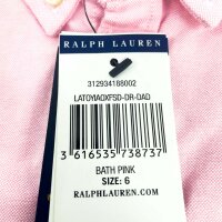 Polo Ralph Lauren 313934188002 Oxford sleeveless casual dress for girls size 6 Bath Pink