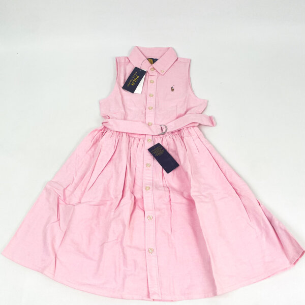 Polo Ralph Lauren, 313934188002, sleeveless casual dress, Bath Pink, size 8, for girls