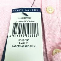 Polo Ralph Lauren 313934188002 Sleeveless Casual Dress Girls Oxford Bath Pink Size 14