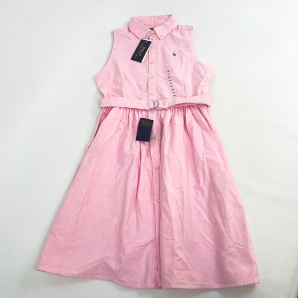Polo Ralph Lauren 313934188002 sleeveless casual dress for girls, size 16, Bath Pink