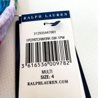 Polo Ralph Lauren Patchwork Plaid One-Piece Swimsuit, Size 4 (110/56) Girls, Multicolor/Pink, 312935447001