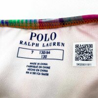 Polo Ralph Lauren, 312935447001, One-Piece Swimsuit, Patchwork Plaid, Size 7 (130/64), Girls, Multicolor/Pink