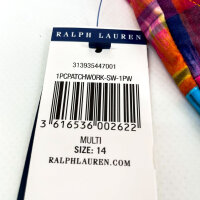 Polo Ralph Lauren 312935447001 Patchwork Plaid One-Piece Swimsuit Girls Size 14 (150/72) Multicolor/Pink