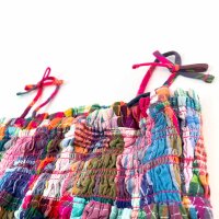 Polo Ralph Lauren Smocked Patchwork Cotton Madras Dress, Girls, Size 10, Multicolor, 313935656001
