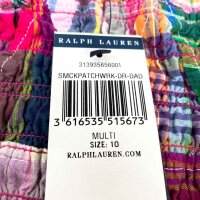 Polo Ralph Lauren Smocked Patchwork Cotton Madras Dress, Girls, Size 10, Multicolor, 313935656001