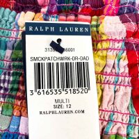 Polo Ralph Lauren Smocked Patchwork Cotton Madras Dress, Girls, Size 12, Multicolor, 313935656001