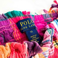 Polo Ralph Lauren Smocked Patchwork Cotton Madras Dress, Girls, Size 12, Multicolor, 313935656001