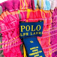 Polo Ralph Lauren 313935656001 Dress Smocked Patchwork Cotton Madras Girls Size 16 Multicolor
