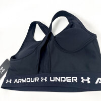 Under Armour 1361034-006 Sports Bra Crossback Mid Womens L Black