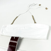 Gucci Bikini 819919 XHAKB 9000 in iridescent jersey, womens, size M, white