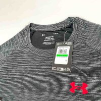 Under Armour 1382796-002 UA Tech Textured T-Shirt Mens Size L Black/Red