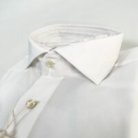 Profuomo Twill Shirt Extra Long Sleeves, Mens, Size 37, White, PP2H00011A