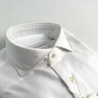 Profuomo Twill Shirt Extra Long Sleeves, Mens, Size 37, White, PP2H00011A