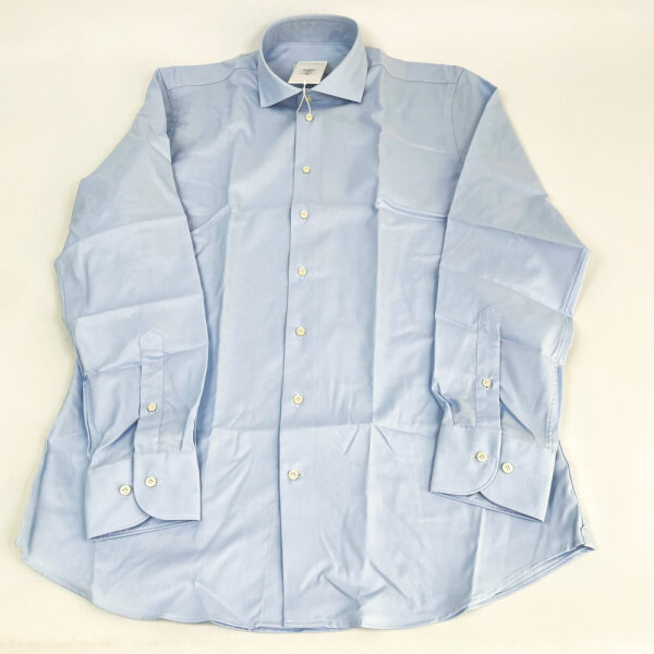 Profuomo PP2H00010B Shirt, Two-Ply Twill, Mens, Size 44, Light Blue