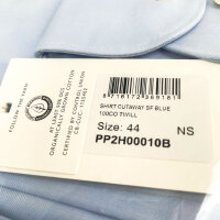 Profuomo PP2H00010B Shirt, Two-Ply Twill, Mens, Size 44, Light Blue