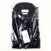 Profuomo PP2H00010D Two-Ply Twill Shirt Mens Size 40 Black