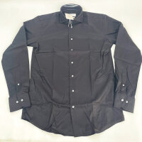Profuomo PP2H00010D Hemd Two-Ply Twill Schwarz...