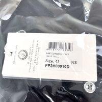 Profuomo PP2H00010D Hemd Two-Ply Twill Schwarz Größe 43 Herren