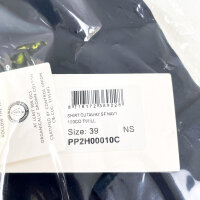 Profuomo Two-Ply Twill Hemd, Herren, Größe 39, Dunkelblau, PP2H00010C