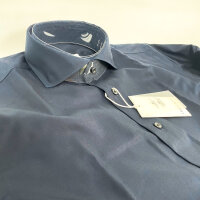 Profuomo Two-Ply Twill Shirt Mens Size 44 Dark Blue PP2H00010C