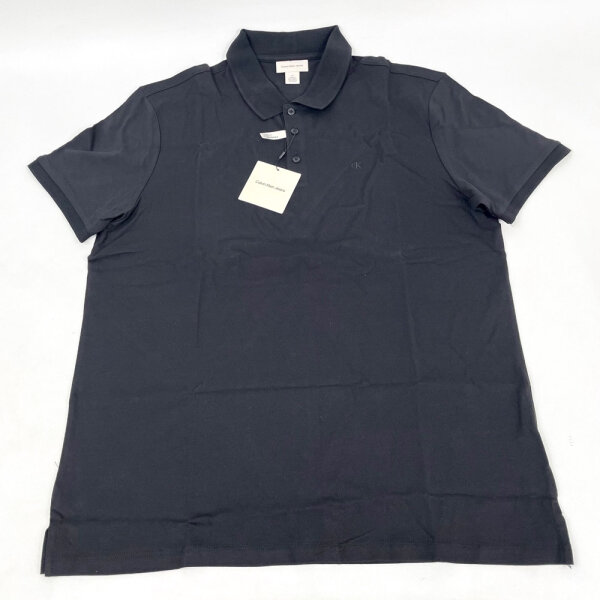 Calvin Klein Classic Monogram Poloshirt, Herren, Größe L, Schwarz, 4RD255GUB1
