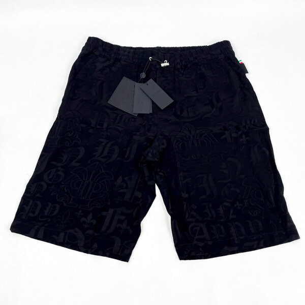 Philipp Plein FADC-MRT1358-PTE003N_02 Shorts Cool Kid Jacquard Herren Schwarz XL