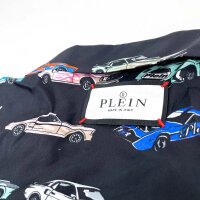 Philipp Plein Cars Racing Silk Bowling Shirt, Mens, Size L, SAEC-MRP2354-PTE028N