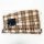 Philipp Plein SAEC-WRV0609-PTE004N Mini Skirt, Checked Pleated, Flame, Rose/Brown, Size XL, Womens