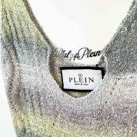 Philipp Plein SAEC-WKG0424-PKN002N Short Dress Sequins Monogram Signature White