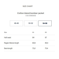 Gutteridge GB0258UOGY15 Bomberjacke Herren Größe 54 Baumwollmischung Regular Fit