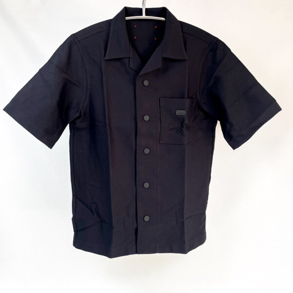 Philipp Plein Racing Club Bowling Shirt SAEC-MRP2349-PTE004N_02 Size S Mens Black