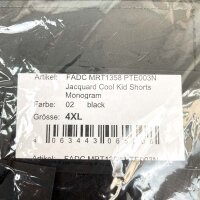 Philipp Plein FADC-MRT1358-PTE003N_02 Cool Kid Monogram Shorts Größe 4XL, Herren, Schwarz