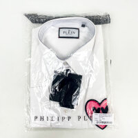 Philipp Plein Sugar Daddy LS Patches Shirt, Size 3XL, Mens, White, SAEC-MRP2341-PTE004N_01
