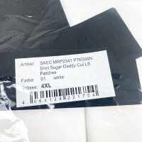 Philipp Plein SAEC-MRP2341-PTE004N_01 Shirt Sugar Daddy LS Patches Size 4XL White Mens