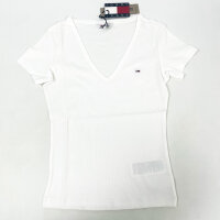 Tommy Jeans DW0DW17385-YBR T-Shirt Essential Rib V XS...