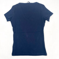 Tommy Jeans DW0DW17385-C1G Essential Rib V T-Shirt Damen Dark Night Navy Größe S