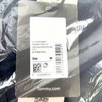 Tommy Jeans, DW0DW17385-C1G, Essential Rib V T-Shirt, Größe M, Damen, Dark Night Navy