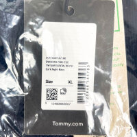 Tommy Jeans Essential Rib V T-Shirt, DW0DW17385-C1G, Größe XL, Damen, Dark Night Navy