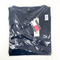 Tommy Jeans Essential Rib V T-Shirt, DW0DW17385-C1G, Größe XL, Damen, Dark Night Navy