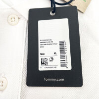 Tommy Jeans DM0DM15370-YBR Slim Fit Polo Shirt, Size XL, Mens, White